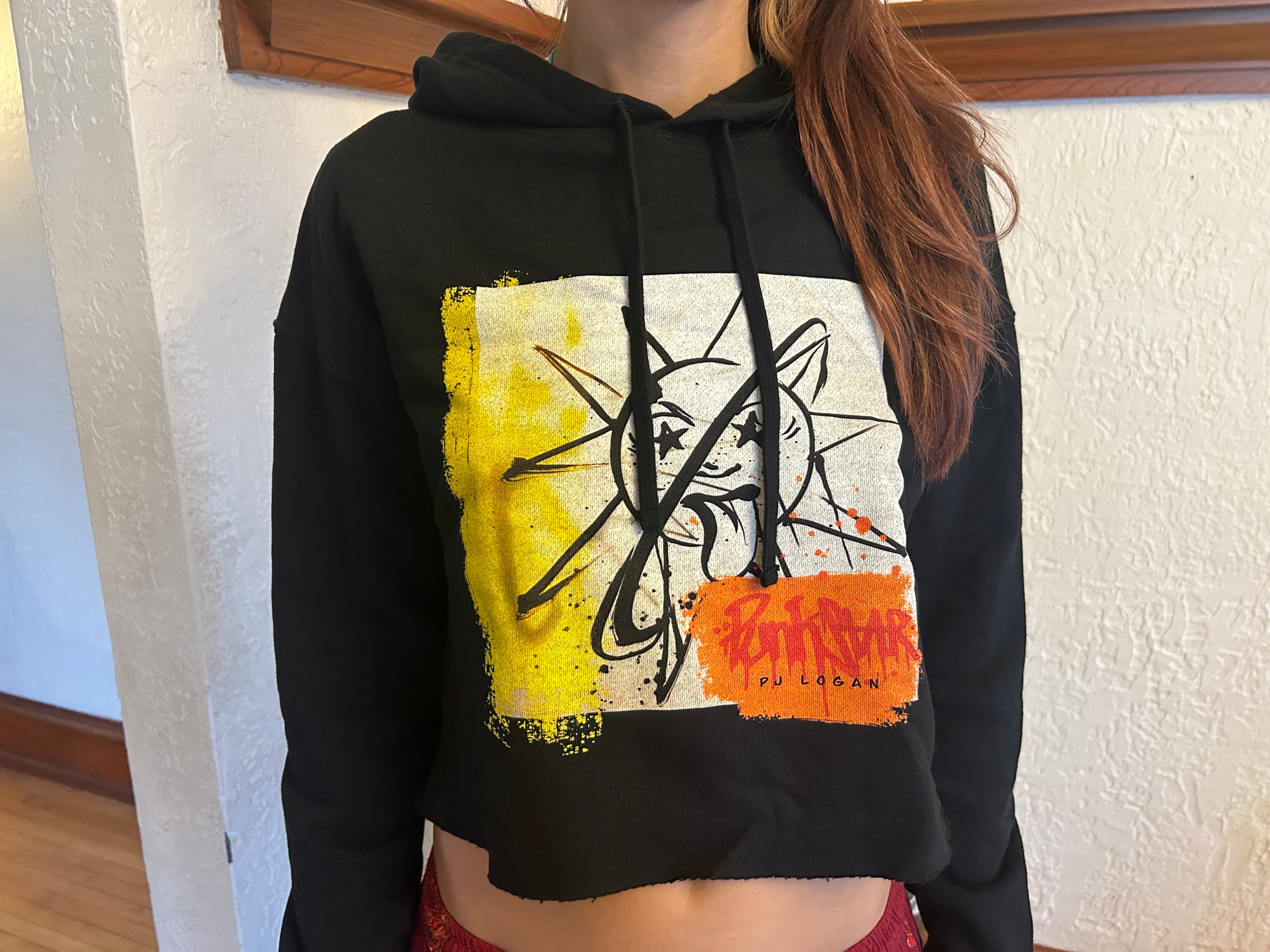 PJ Logan Punk Star Women’s Cropped Hooded Sweatshirt
